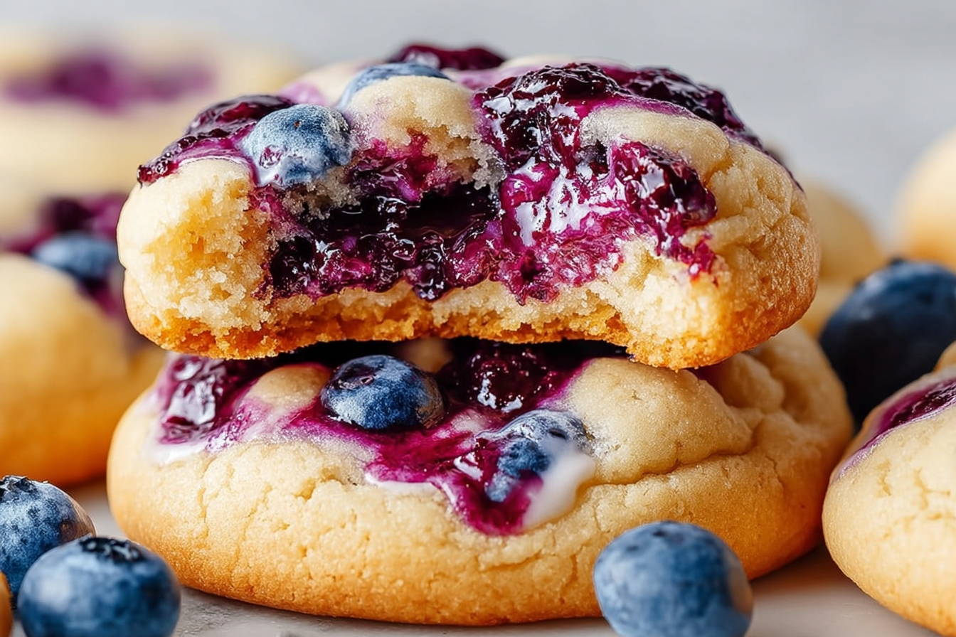Blueberry Swirl Cookies