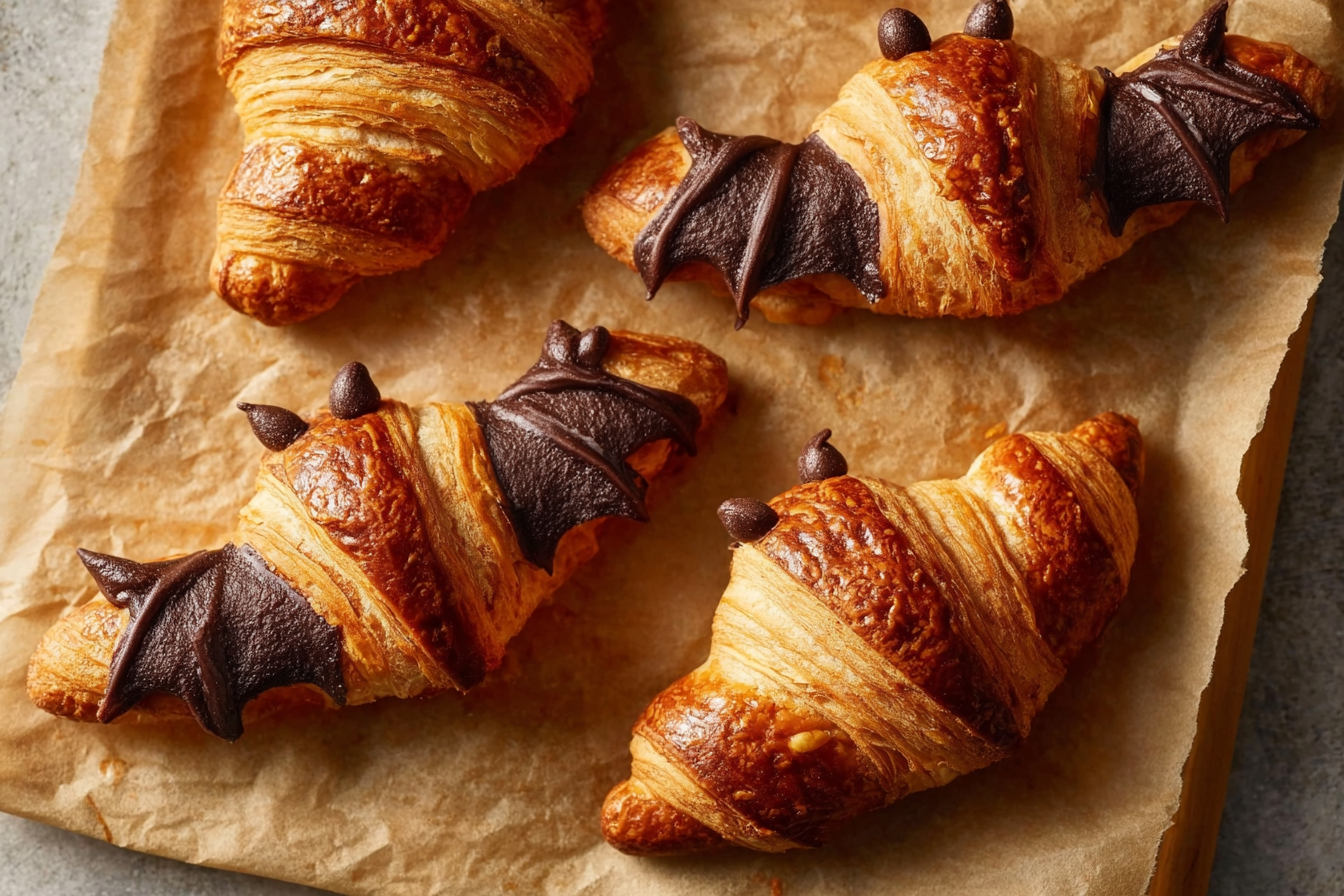 Chocolate Bat Croissants