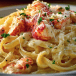 Creamy Lobster Alfredo Pasta