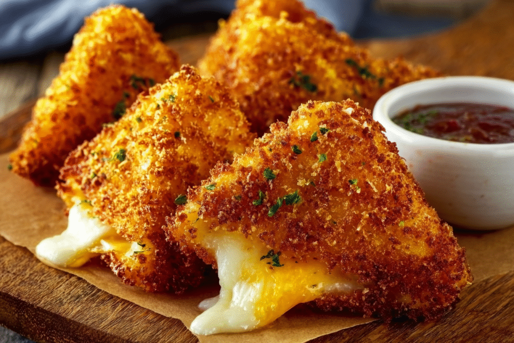 Crispy Fried Grilled Cheese Pockets