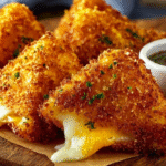 Crispy Fried Grilled Cheese Pockets