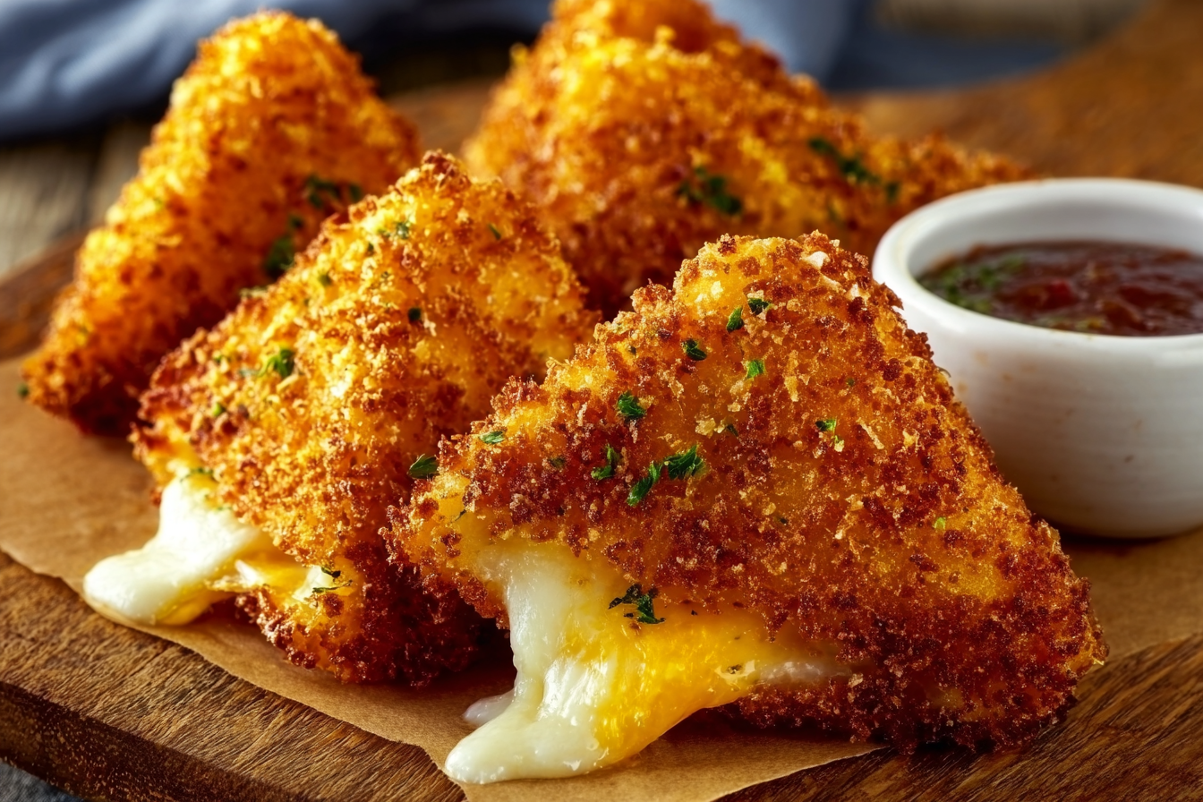Crispy Fried Grilled Cheese Pockets