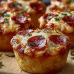 Mini Pepperoni Pizza Muffins