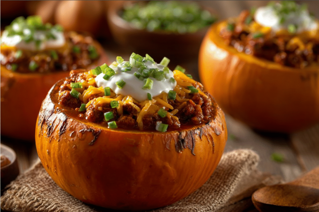 Pumpkin Chili Bowls