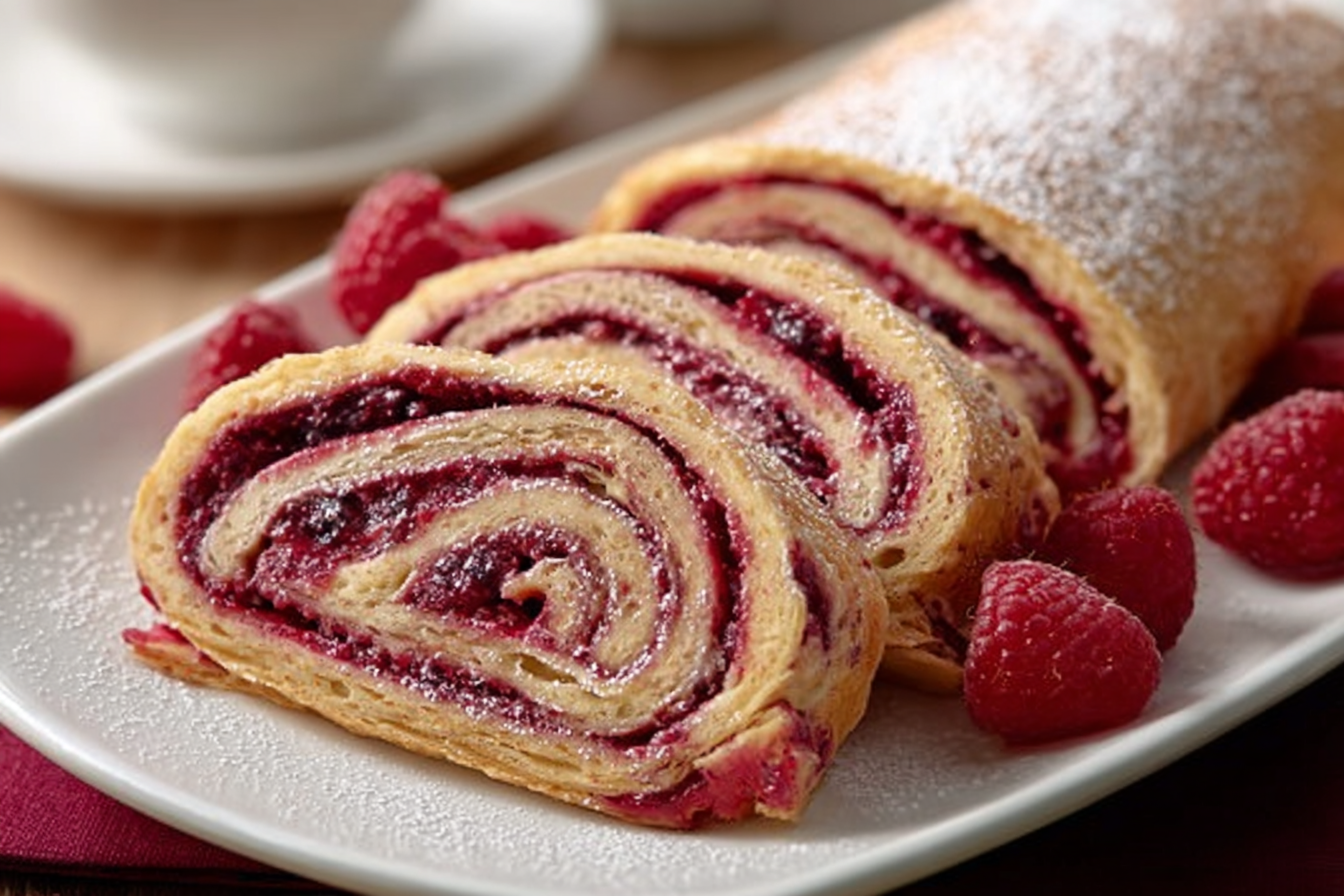 Raspberry Swirl Strudel