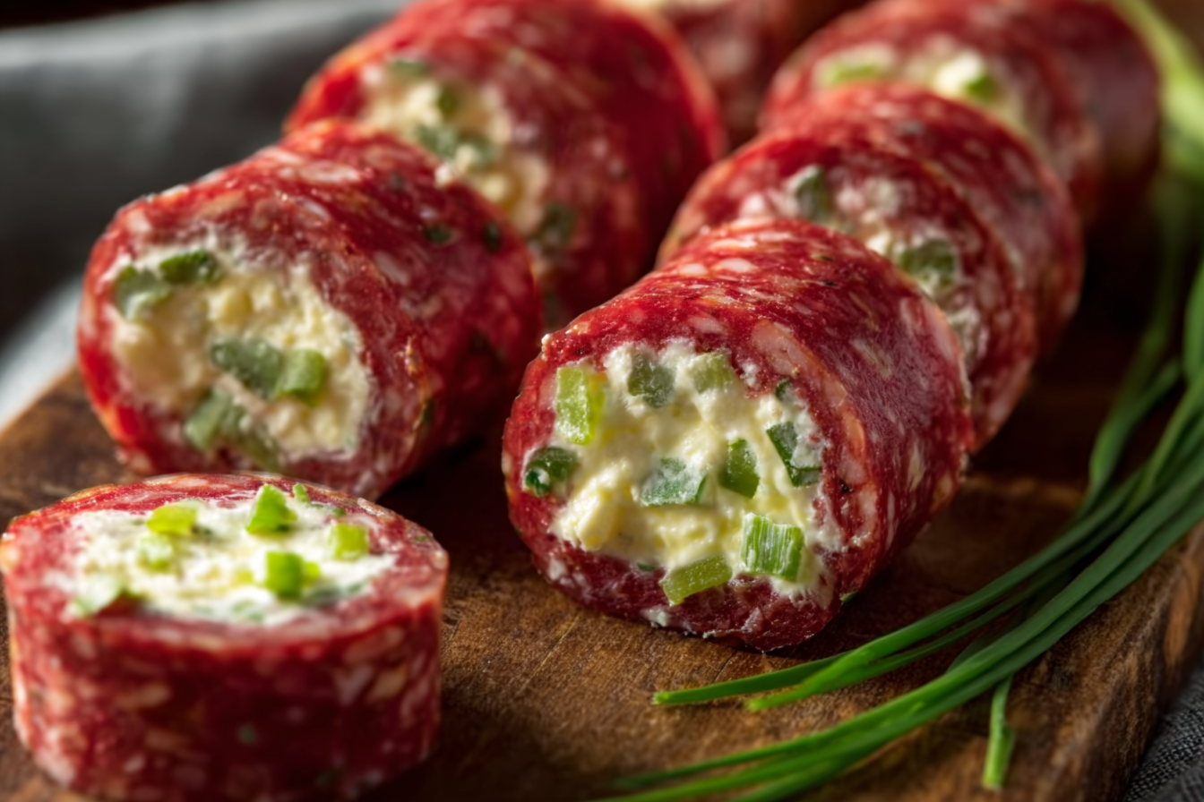 Salami & Cream Cheese Roll-Ups