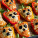 Spooky Stuffed Pepper Ghosts
