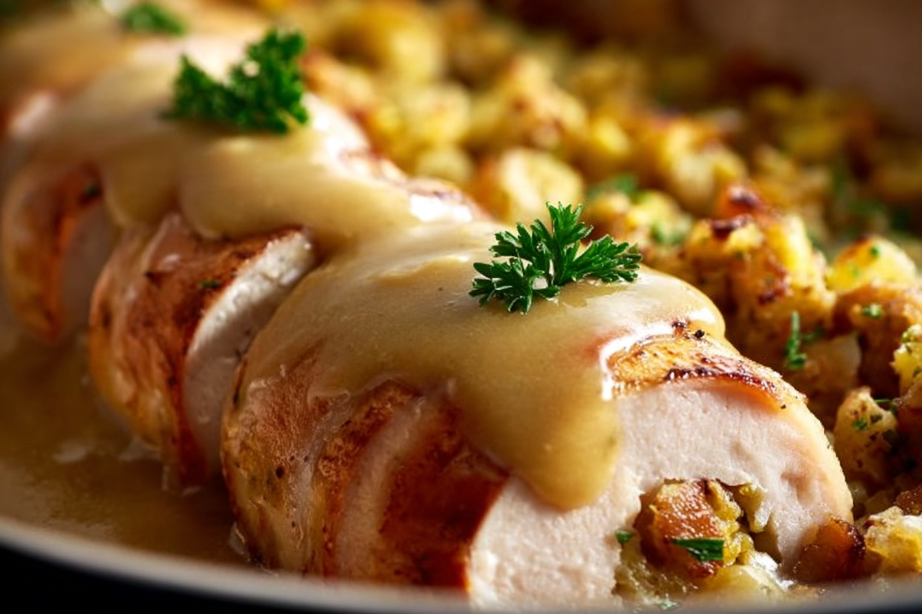 Turkey & Stuffing Casserole Rolls