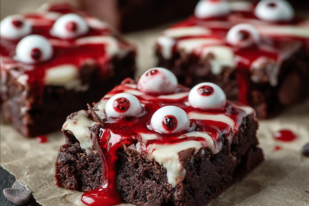 Bloody Eyeball Brownies