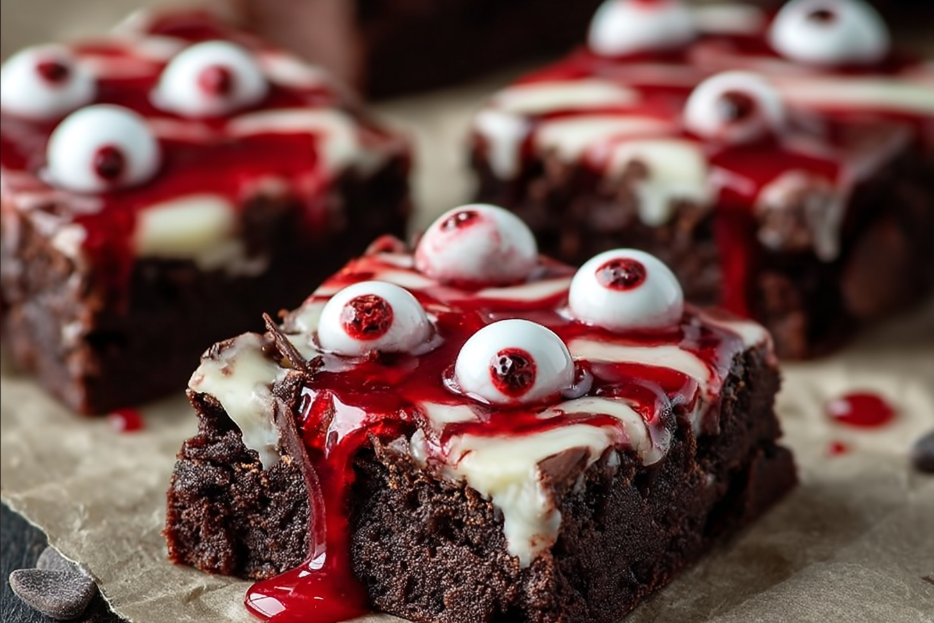 Bloody Eyeball Brownies