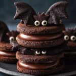 Chocolate Bat Sandwich Cookies 🦇🍪