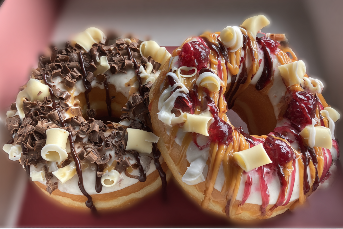 Chocolate & Berry Swirl Donuts