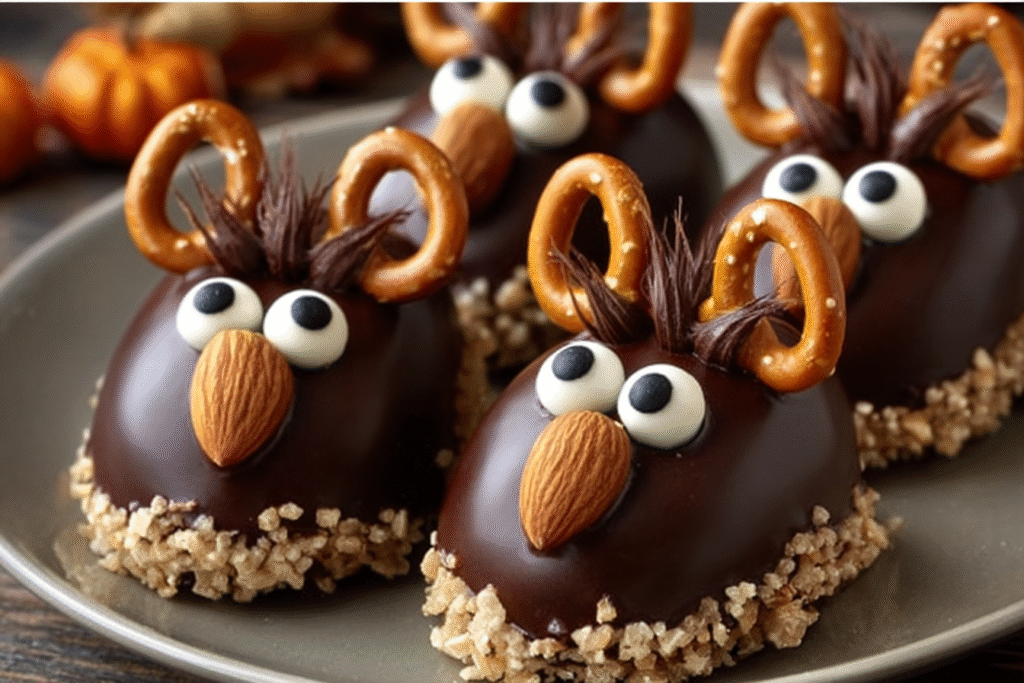 Chocolate Nutty Mice Treats