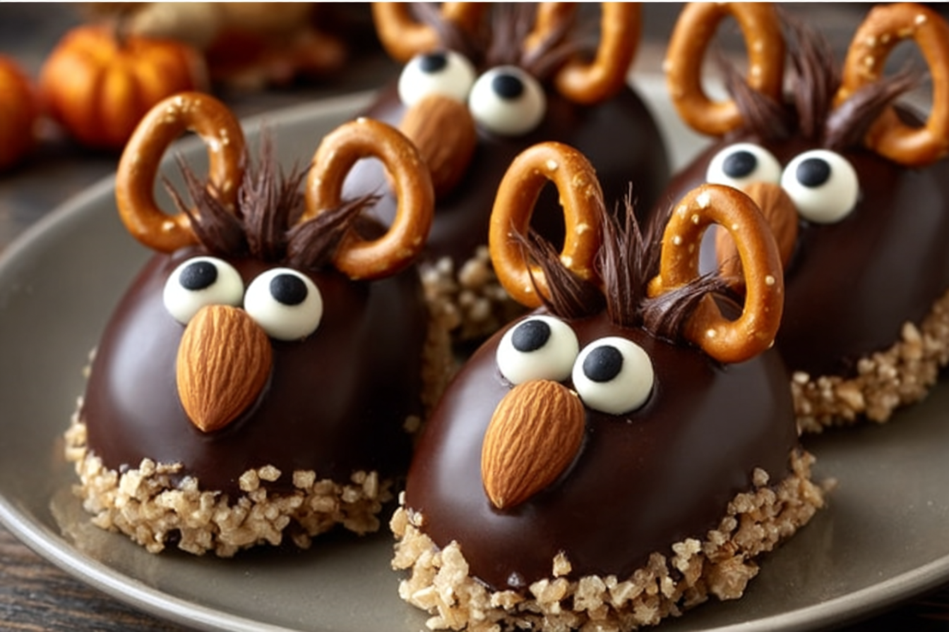 Chocolate Nutty Mice Treats