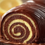 Chocolate Swirl Roll Cake