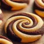 Chocolate Vanilla Swirl Cookies