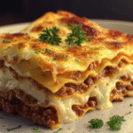 Classic Beef Lasagna with Creamy Béchamel