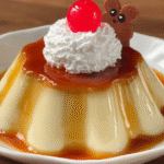 Classic Custard Pudding with Caramel Glaze