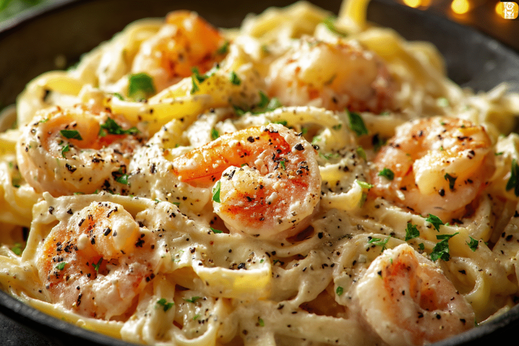 Creamy Garlic Shrimp Pasta