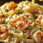 Creamy Garlic Shrimp Pasta