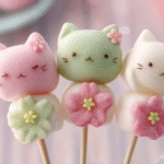 Cute Sakura Dango Skewers