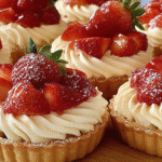 Fresh Strawberry Cream Tarts