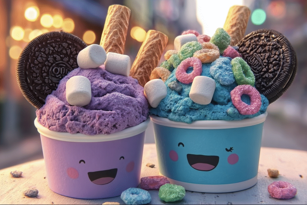 Galaxy Cookie Ice Cream Cups