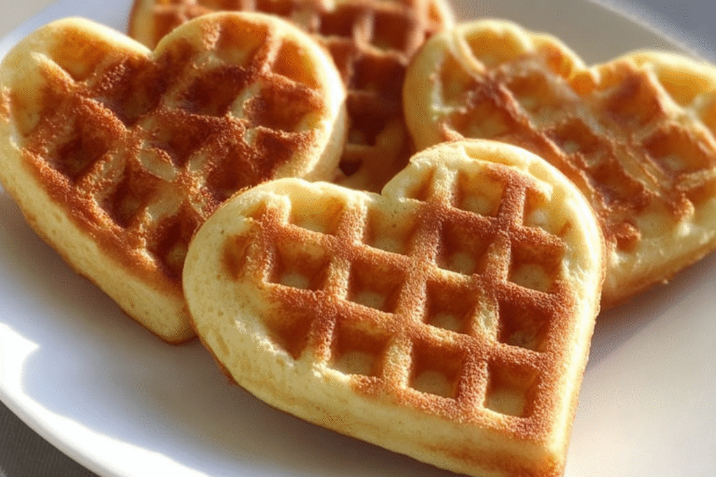 Golden Heart Waffles