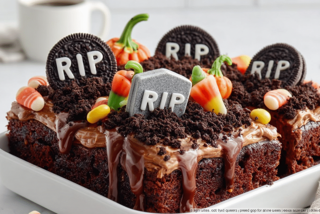 Graveyard Chocolate Pudding Cake