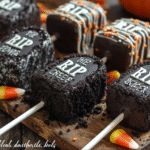 Graveyard Tombstone Cake Popsicles