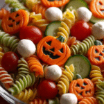 Halloween Jack-O’-Lantern Pasta Salad