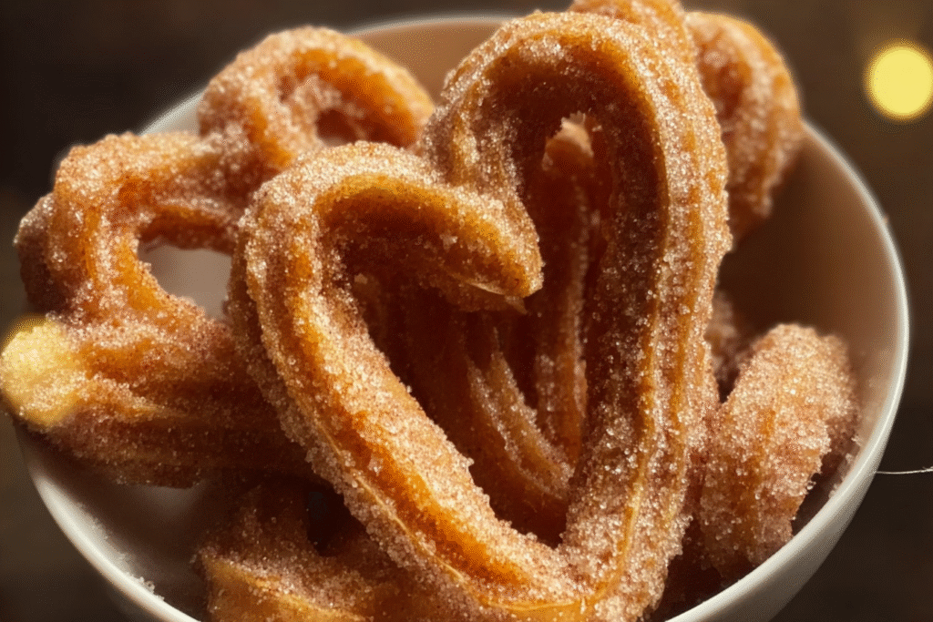 Heart-Shaped Cinnamon Sugar Churros