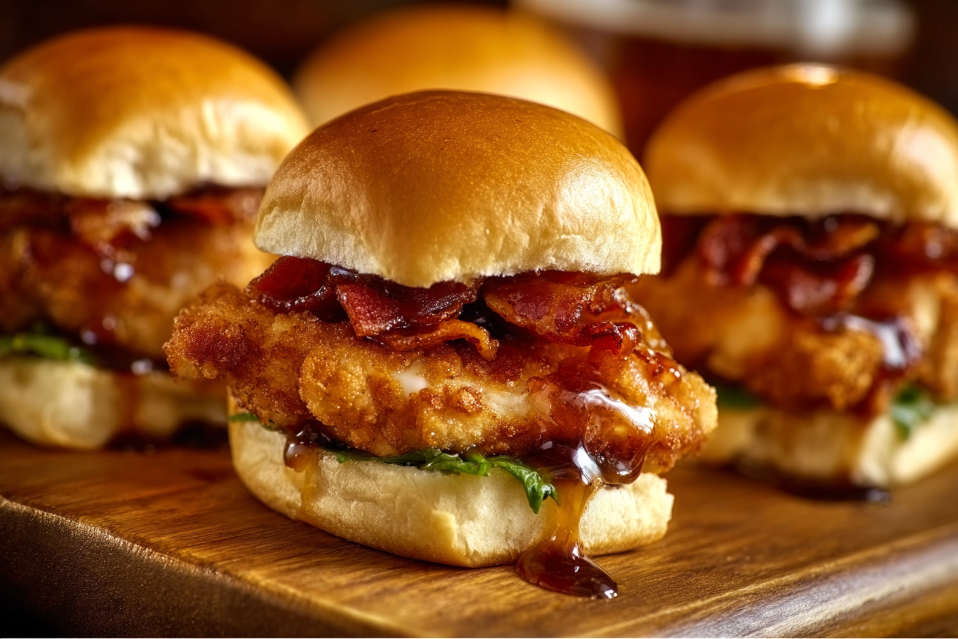 Honey Bacon Chicken Sliders