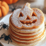 Jack-O’-Lantern Pancake Stack