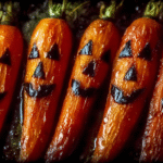 Jack-O’-Lantern Roasted Carrots