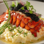 Lobster Tail with Champagne Risotto and Caviar