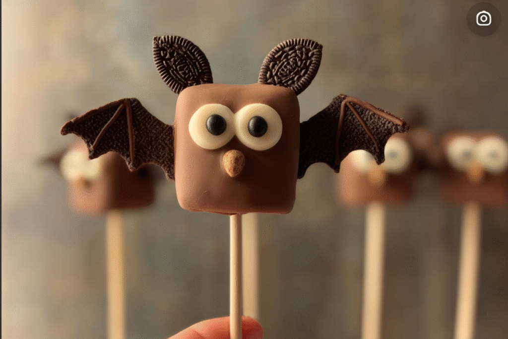 Marshmallow Bat Pops
