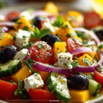 Mediterranean Mango Greek Salad