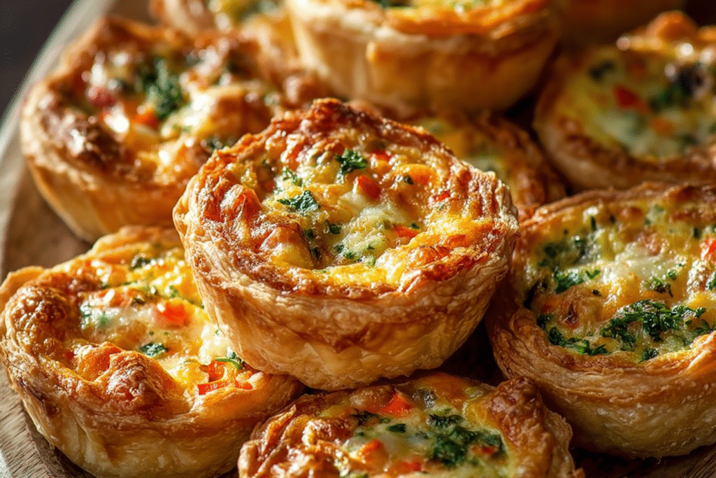 Mini Vegetable & Cheese Quiches