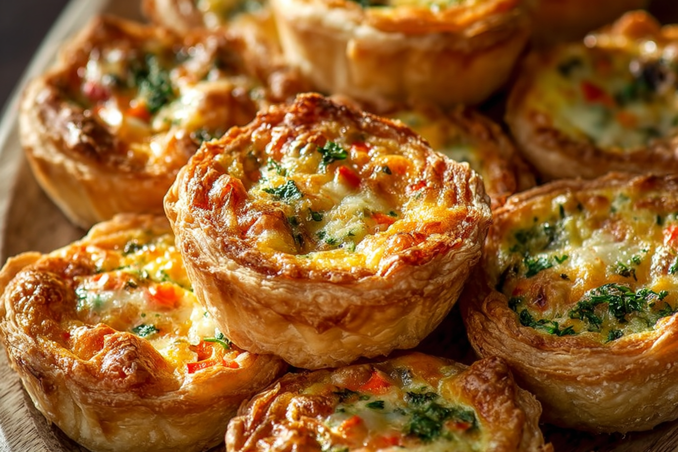 Mini Vegetable & Cheese Quiches