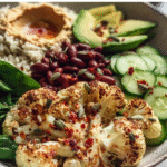 Roasted Cauliflower Power Bowl with Avocado & Hummus