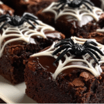 Spiderweb Fudge Brownies