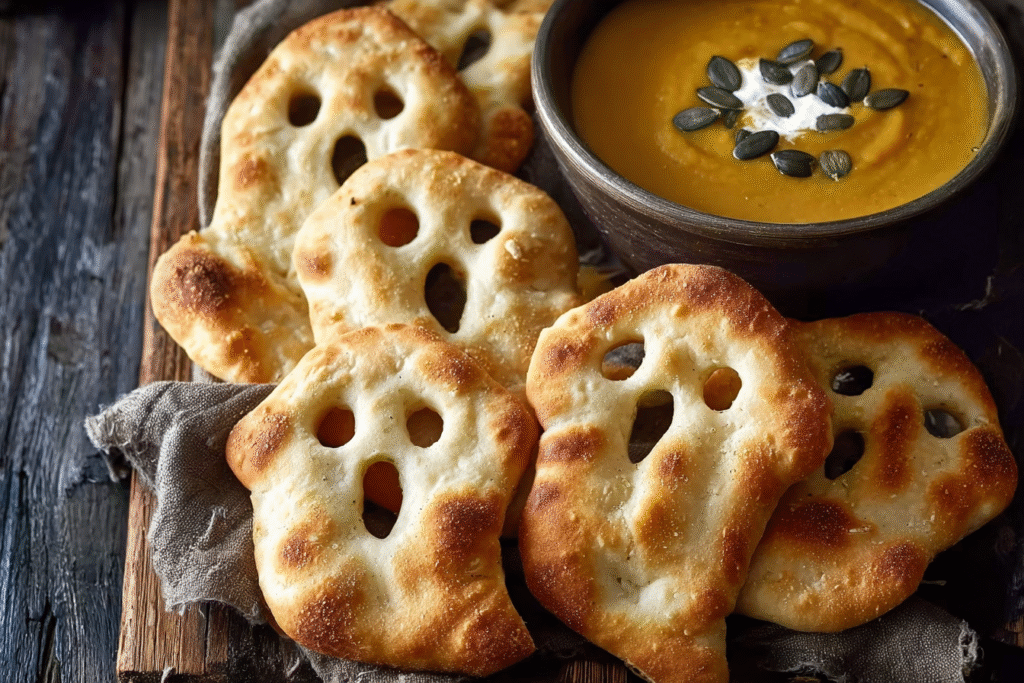 Spooky Ghost Flatbreads