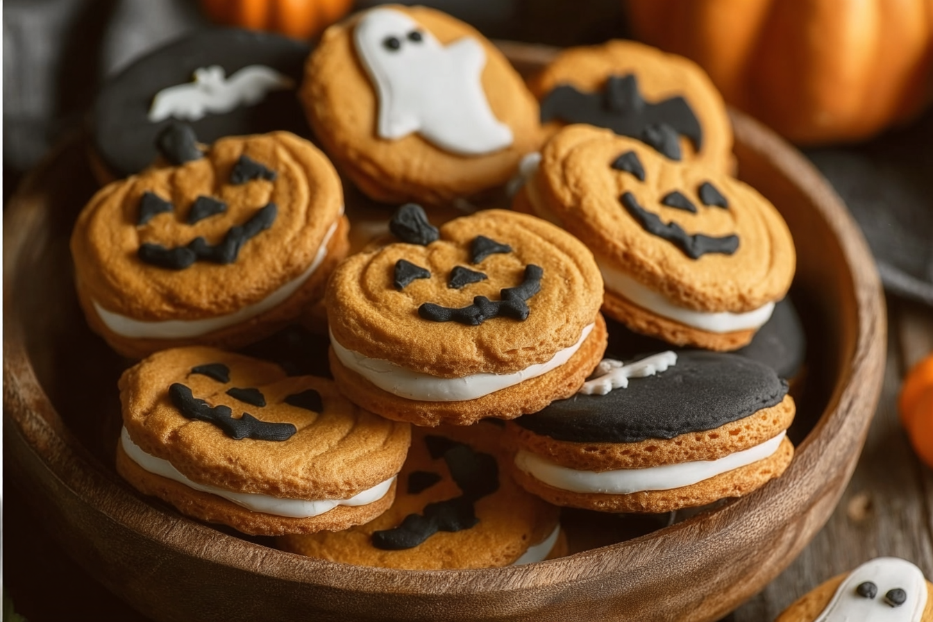 Spooky Sandwich Cookies