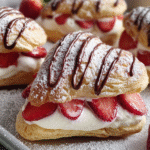 Strawberry Cream Puff Hearts