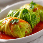 Stuffed Cabbage Rolls in Tomato Sauce