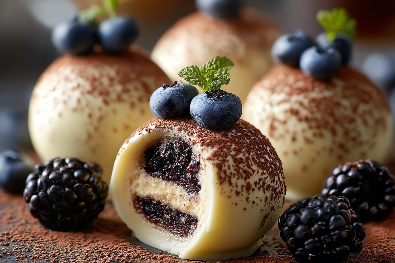 White Chocolate Tiramisu Truffles