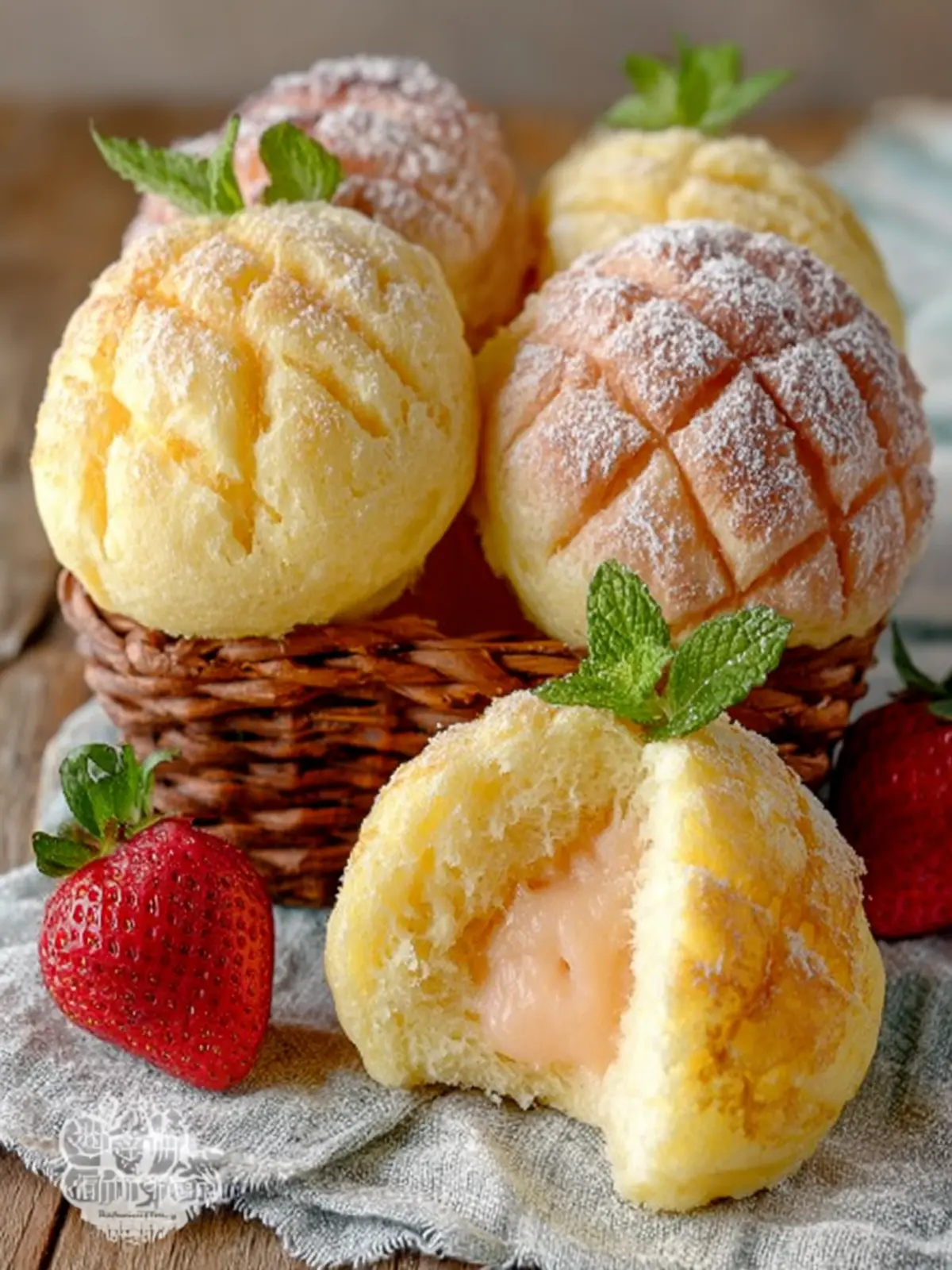 Sweet Japanese Melon Pan Delight First Image