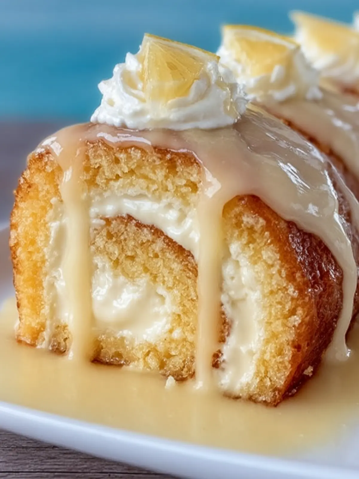 Creamy Lemon Swiss Roll Dessert First Image