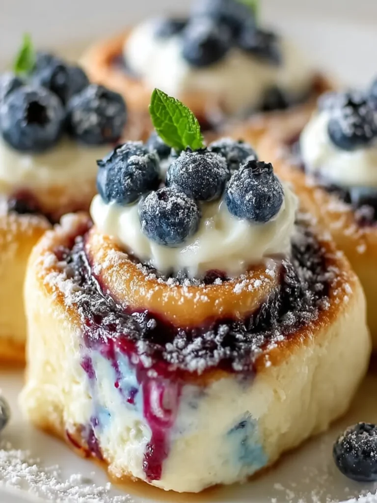 Blueberry Cream Cheese Rolls First Image